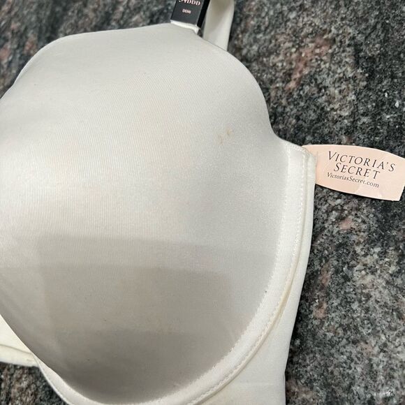 Victorias Secret Very Sexy Uplift Semi Demi Padded Satiny bra Off white 34DDD - Picture 4 of 5